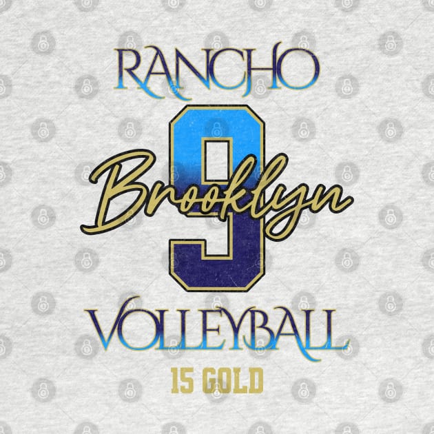 Brooklyn #9 Rancho VB (15 Gold) - White by Rancho Family Merch